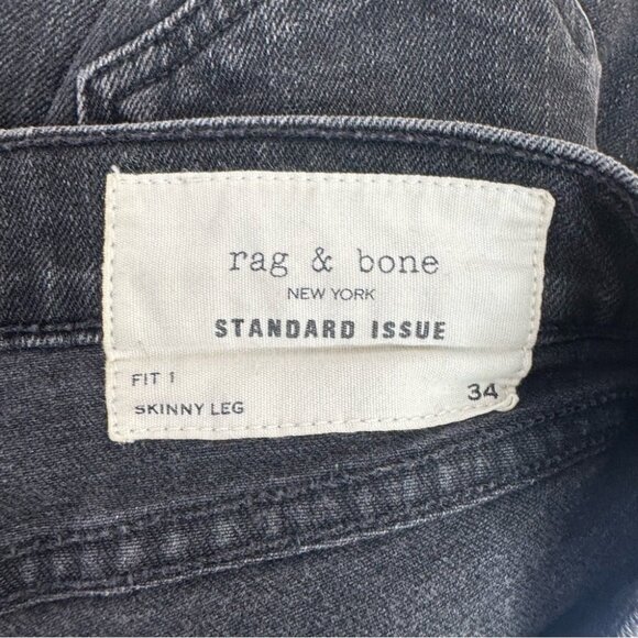 rag & bone jeans bottoms pants rips Black Distressed Skinny leg standard issue - Picture 8 of 15